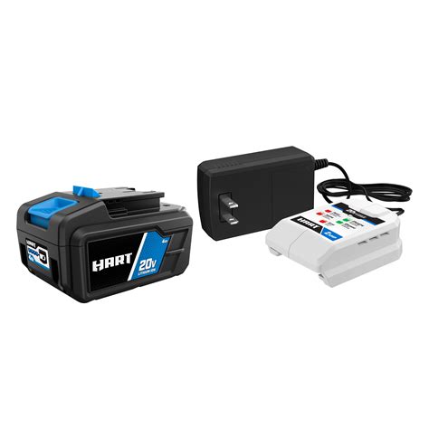 Hart battery - HART's 20V 3A Dual Port Charger is the perfect tool quickly charging 2 HART 20V batteries. This charger charges 1 battery at a time in as little as an hour. Over 68,000 5 star reviews 